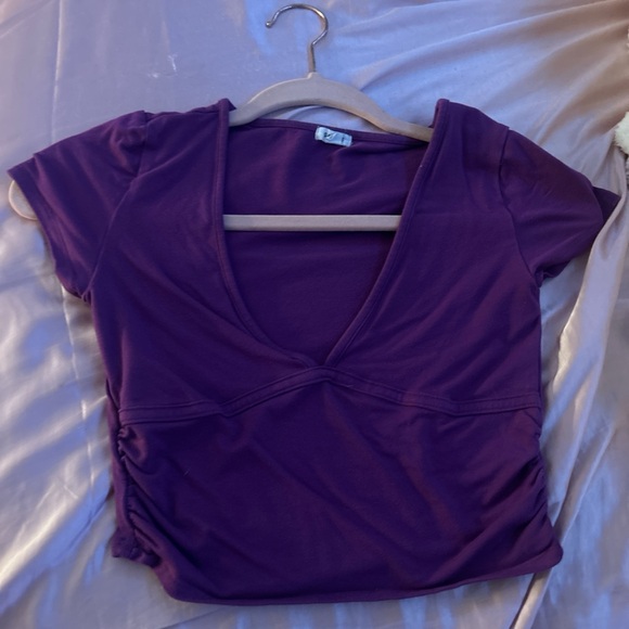 Garage purple crop top size small( bra can be worn with this top) - Picture 1 of 3